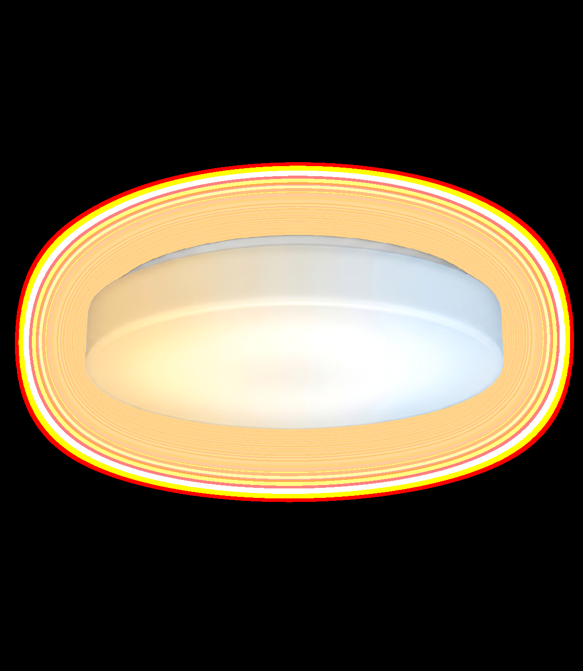 Runde SUN-light Leuchte mit warm-kaltem Lichtverlauf
